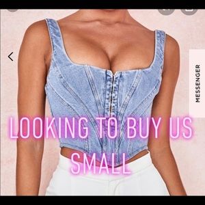 ISO House of fb Sibille denim corset